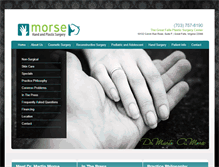 Tablet Screenshot of morsehandandplasticsurgery.com